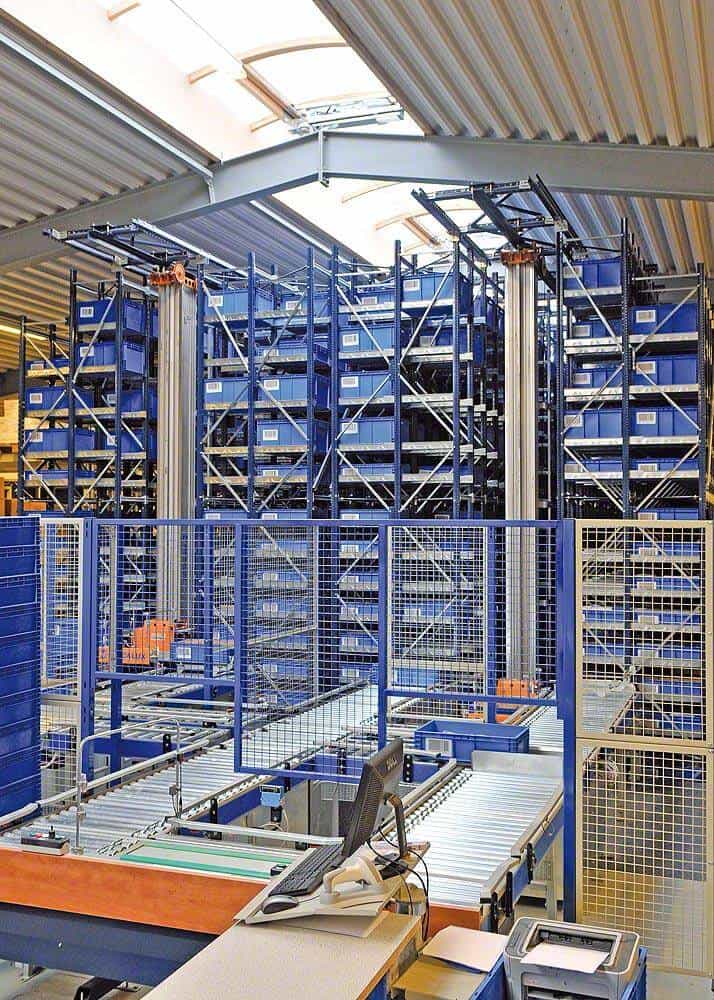 Loading Small Size Mini-Load AS/RS Systems | Southwest Warehouse Solutions